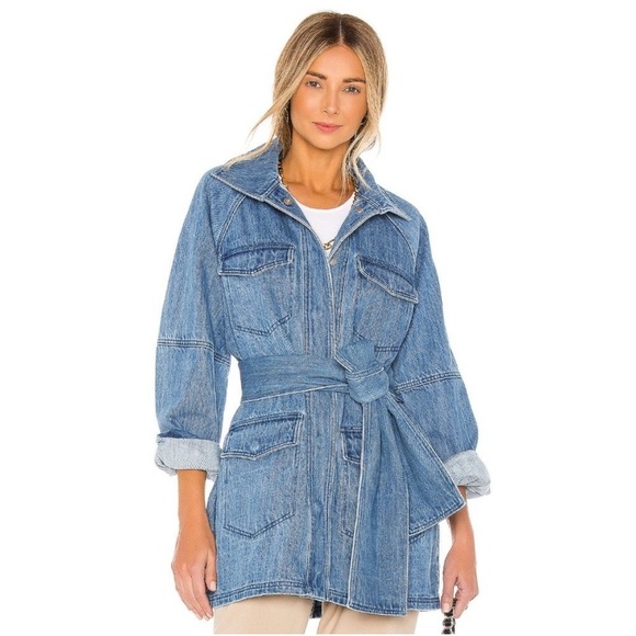 L'Academie The Camillei Jacket in Indigo Blue - Picture 11 of 11